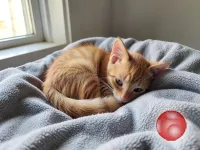 Маленький рыжий комочек ищет дом!